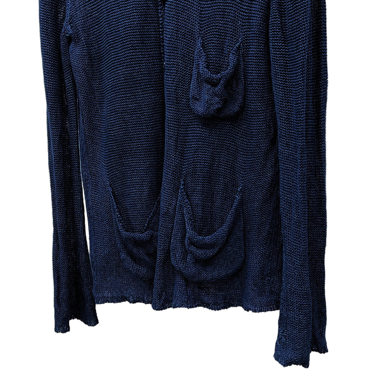 TAKAHIRO MIYASHITA TheSoloist. インディゴリネンニットポケットデザインカーディガン セーター トップス タカヒロミヤシタ ザ ソロイスト メンズ