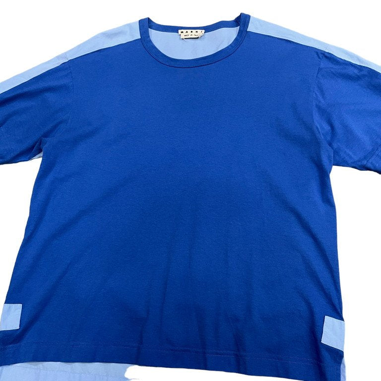 MARNI 18AW 天竺ブロードドッキングTシャツ カットソー 半袖 切替 Tee T-shirt