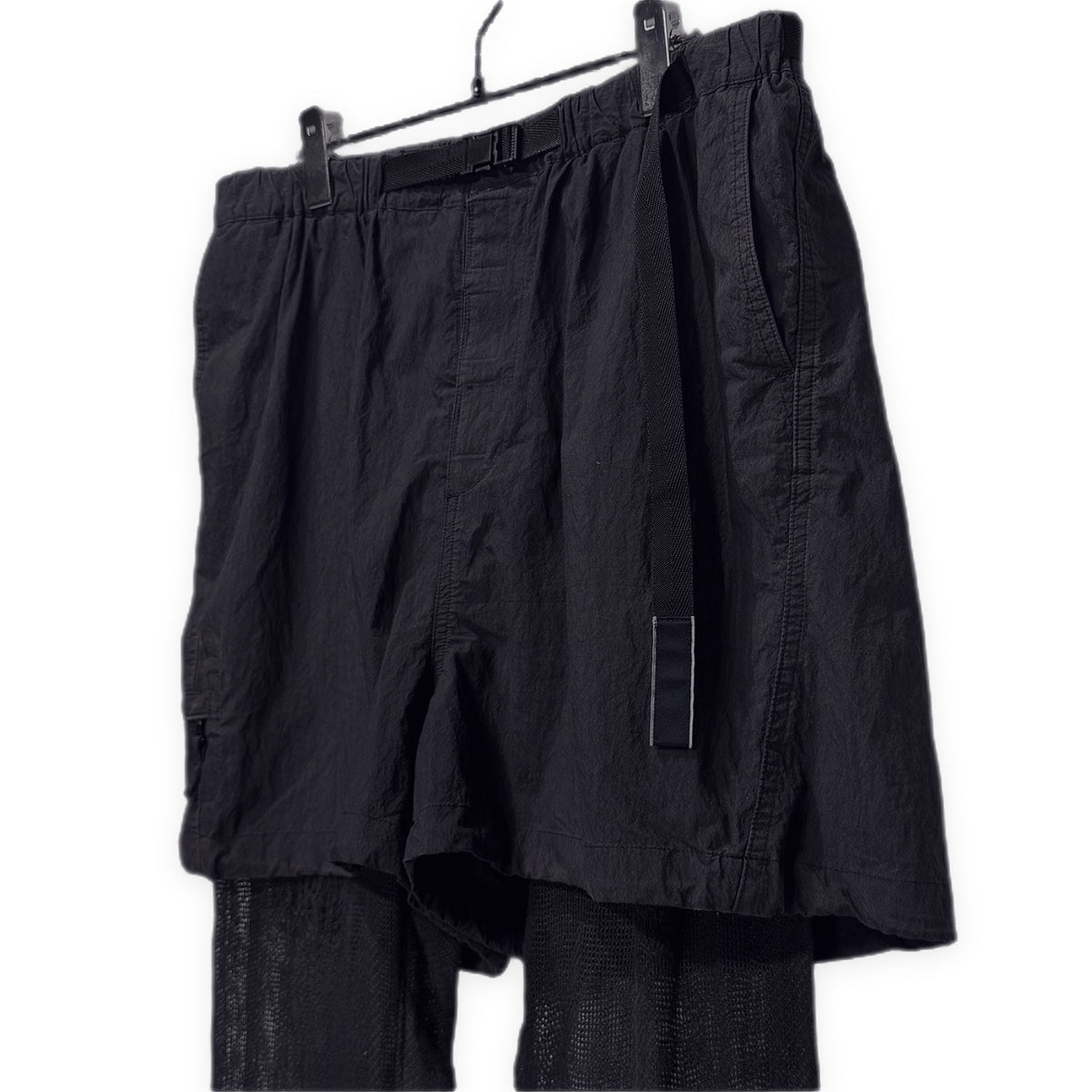 MIHARA YASUHIRO メッシュリネンレイヤードコットンナイロンハーフパンツ ショーツ ショート ボトムス ミハラヤスヒロ メンズ