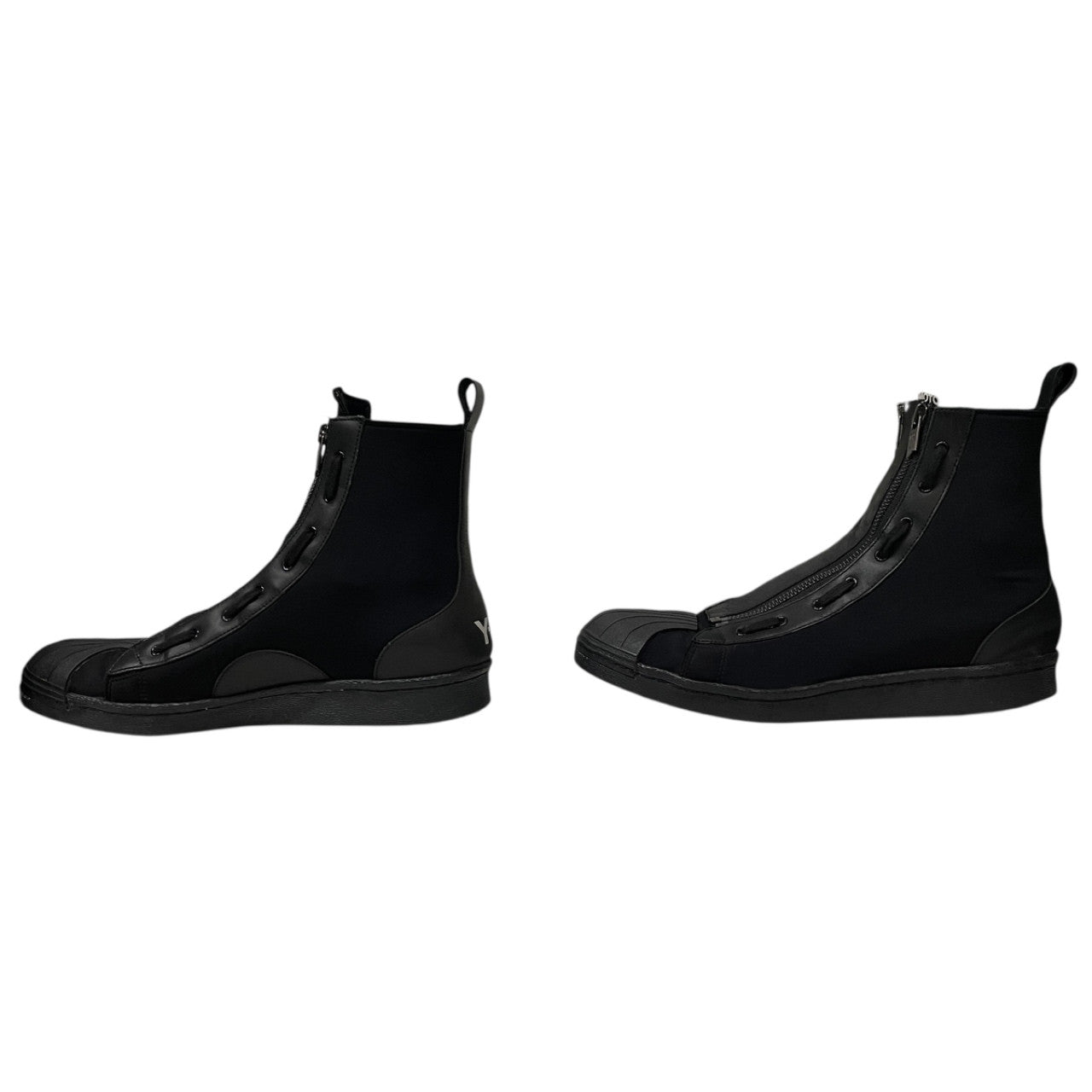 Y-3 PRO ZIP ネオプレンレザー切替ダブルサイドジップハイカットスニーカー シューズ 靴 クツ 42 26.5cm Yohji Yamamoto adidas ワイスリー ヨウジヤマモト アディダス メンズ