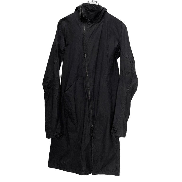LEON EMANUEL BLANCK HIGH NECK HOODED DISTORTION COAT ハイネックフーデッドディストーションロングコート レオンエマニュエルブランク メンズ