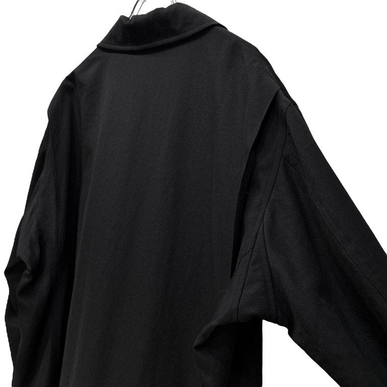 Y's for men ウールギャバジンアクションプリーツハーフコート ジャケット ブルゾン アウター カバーオール Archive 90s Yohji Yamamoto Pour Homme ヨウジヤマモトプールオム ワイズフォーメン メンズ