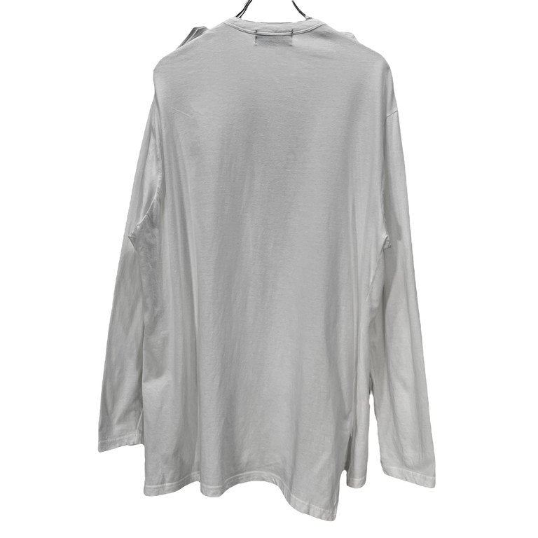 WILDSIDE YOHJI YAMAMOTO 22AW Cotton Jersey Shoulder Strap Henley Neck Long Sleeve 天竺エポレットダブルポケットヘンリーネックTシャツ カットソー Tee T-shirt トップス ワイルドサイド ヨウジヤマモト メンズ