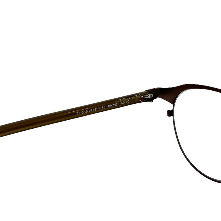 TOM FORD 22AW Glasses TF5863-D-B メタルセルコンビネーションフレームブローグラス 48□20 眼鏡 アイウェア ケース有 定価\66,000- トムフォード