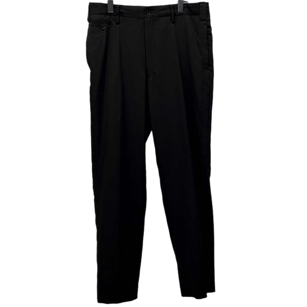 Yohji Yamamoto Pour Homme ウールギャバジン脇テープノータックテーパードパンツ サイドライン 側章 Archive 00s ボトムス ヨウジヤマモトプールオム メンズ