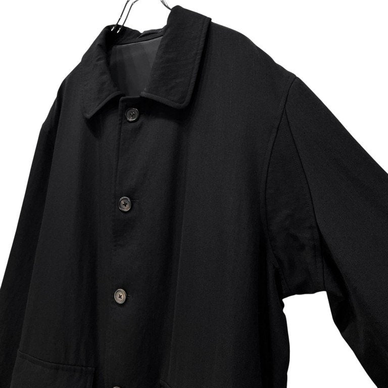 Y's for men ウールギャバジンアクションプリーツハーフコート ジャケット ブルゾン アウター カバーオール Archive 90s Yohji Yamamoto Pour Homme ヨウジヤマモトプールオム ワイズフォーメン メンズ