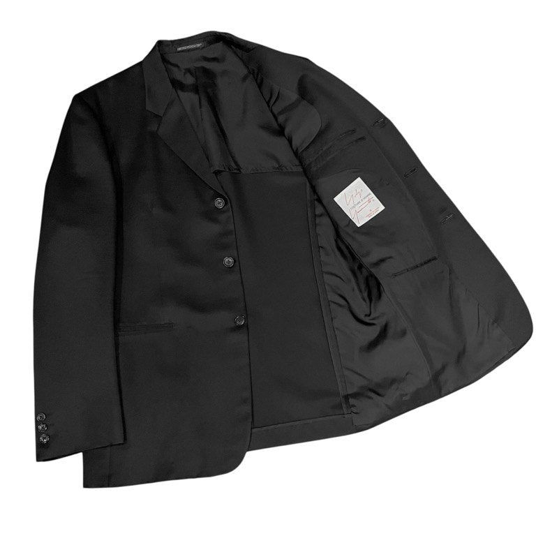 Yohji Yamamoto COSTUME D'HOMME ウールシルクギャバジン3Bテーラードジャケット ブレザー ブルゾン コート アウター ヨウジヤマモト コスチュームドオム メンズ