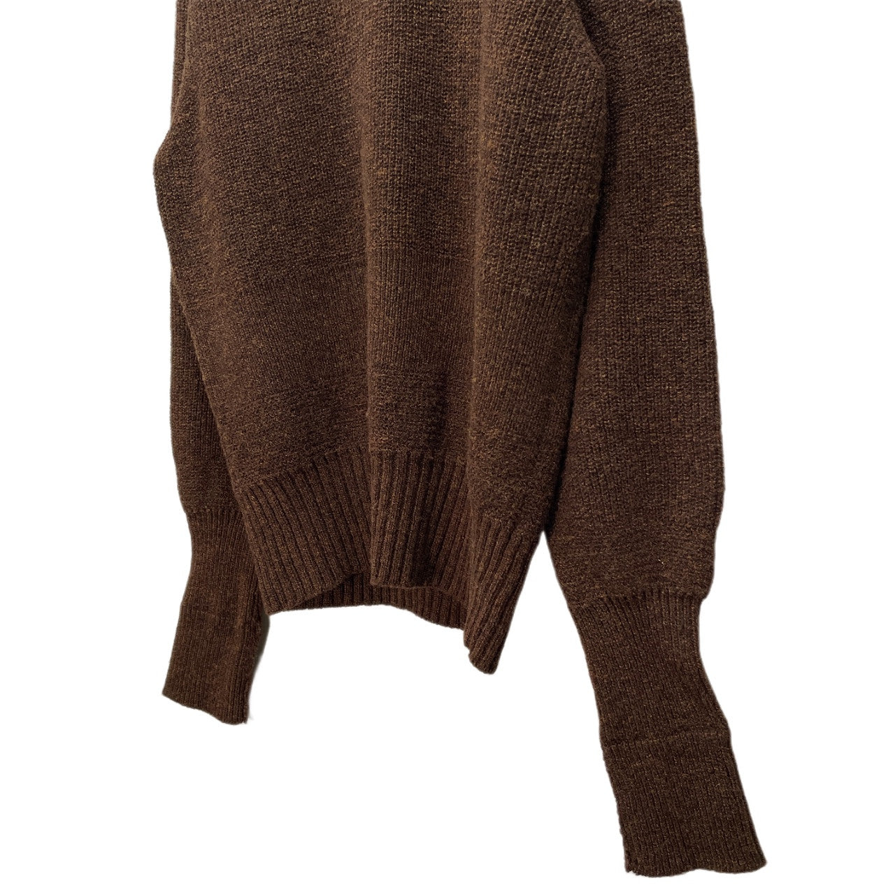 MATEE&SONS RIB M/N SWEATER ウール畦編みモックネックリブニットセーター トップス マーティーアンドサンズ メンズ