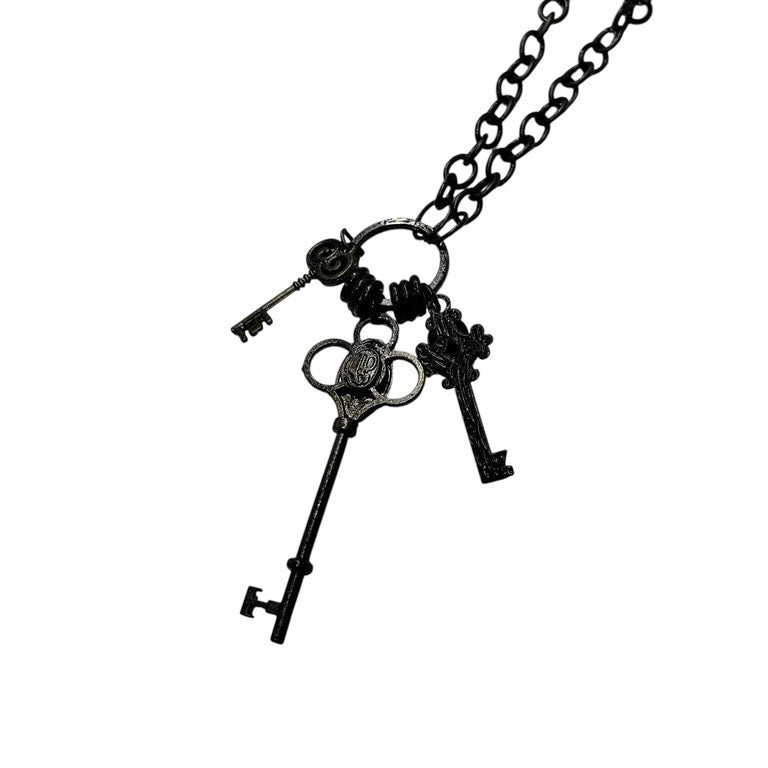 Jean Paul GAULTIER スカルマリアマルチキーモチーフチェーンネックレス 一点物 激レア 希少 Archive 90s 00s JPG 未使用 鍵 ペンダント アクセサリー ジャンポールゴルチエ メンズ レディース ユニセックス
