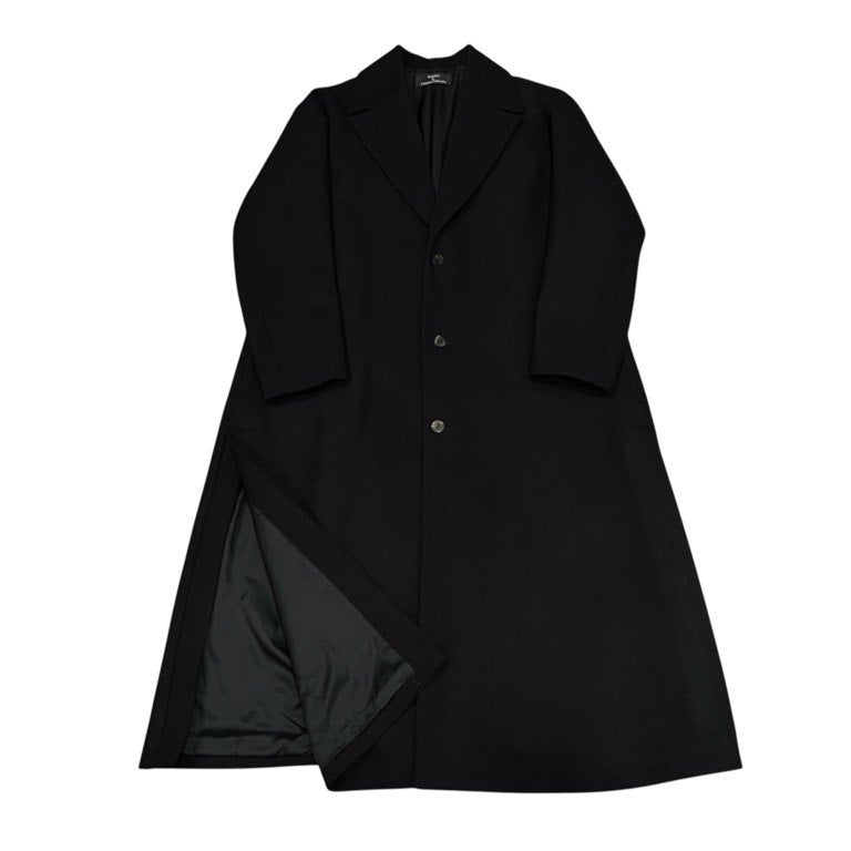 kujaku by Takuma Nishizaka ウールカシミヤサイドスリットチェスターロングコート アウター クジャク メンズ レディース ユニセックス