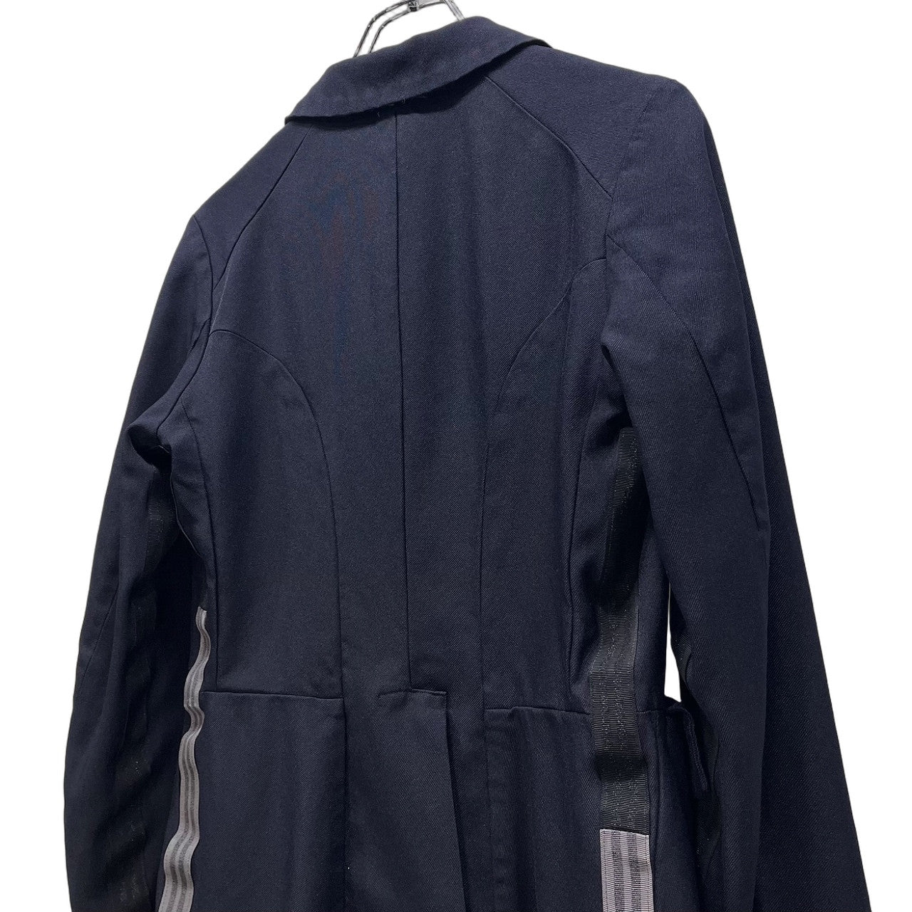 COMME des GARCONS COMME des GARCONS 15AW ポリエステル製品染めサイドラインテープデザイン5Bテーラードジャケット ブレザー ブルゾン コート アウター コムコム コムデギャルソン レディース