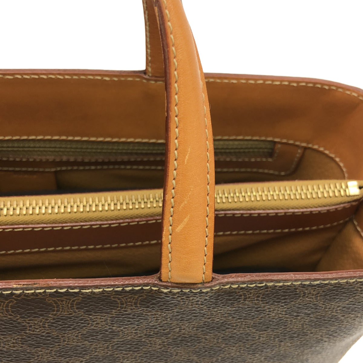 CELINE CELINE マカダム ハンドバッグ