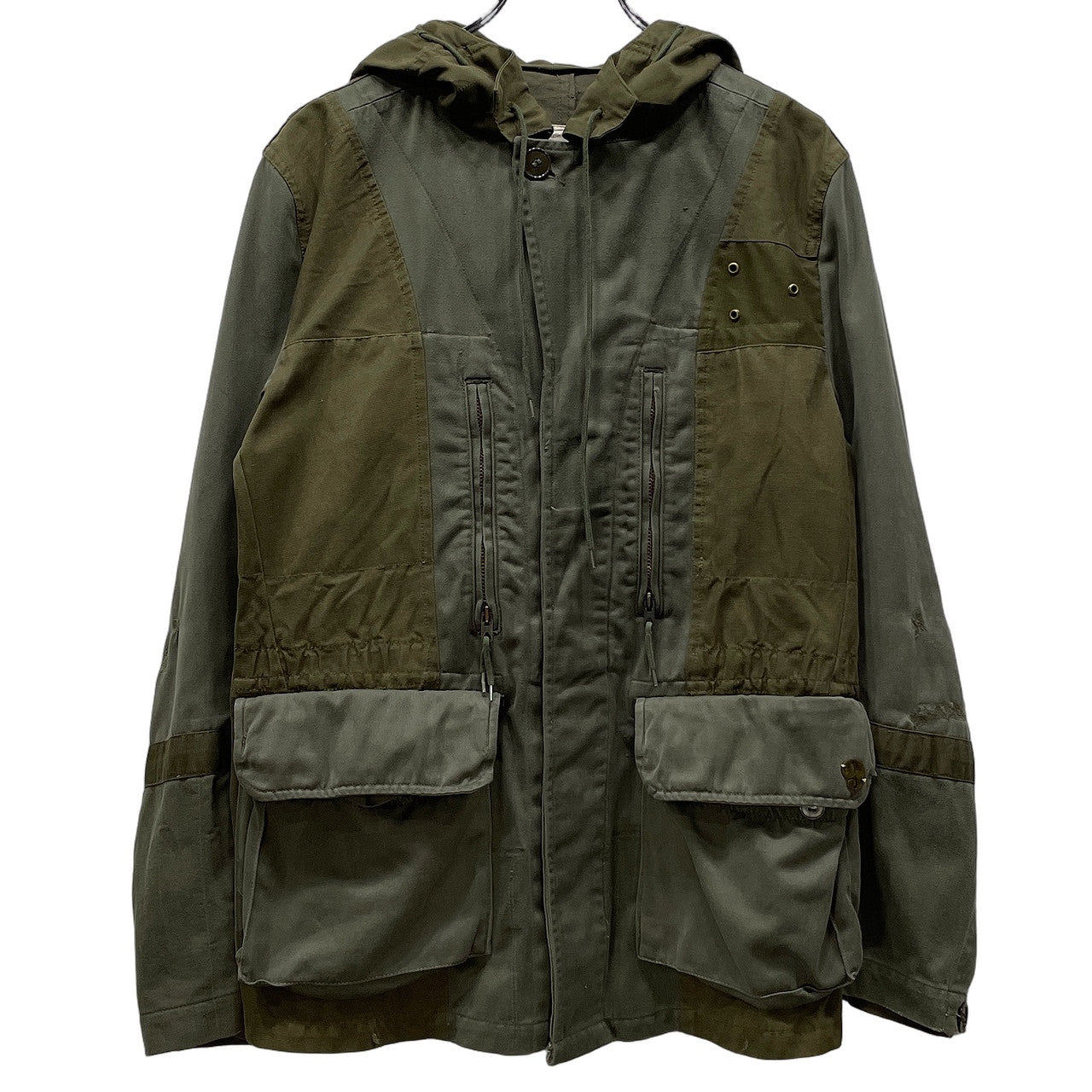 ink フランス軍M-64再構築フーデッドジャケット ミリタリー リメイク ブルゾン コート アウター インク メンズ レディース ユニセックス