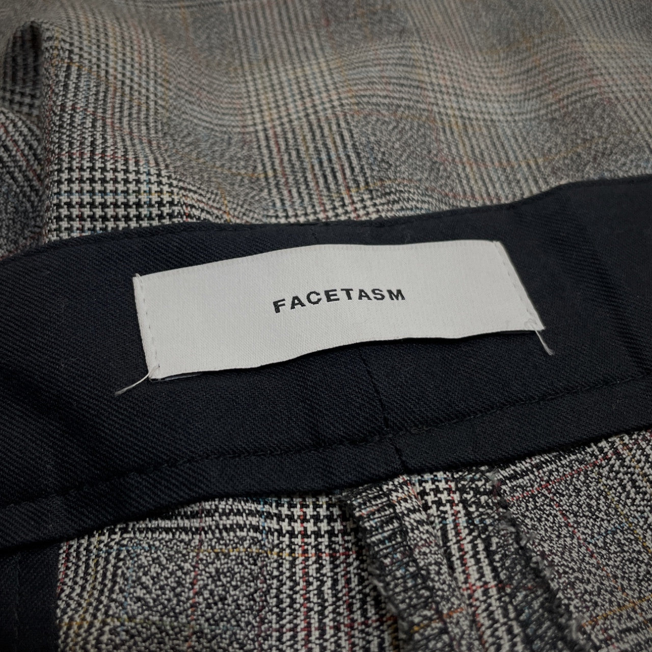 FACETASM 23SS CHECK WRAP PANTS グレンチェックラップデザインハーフパンツ ショーツ ファセッタズム メンズ