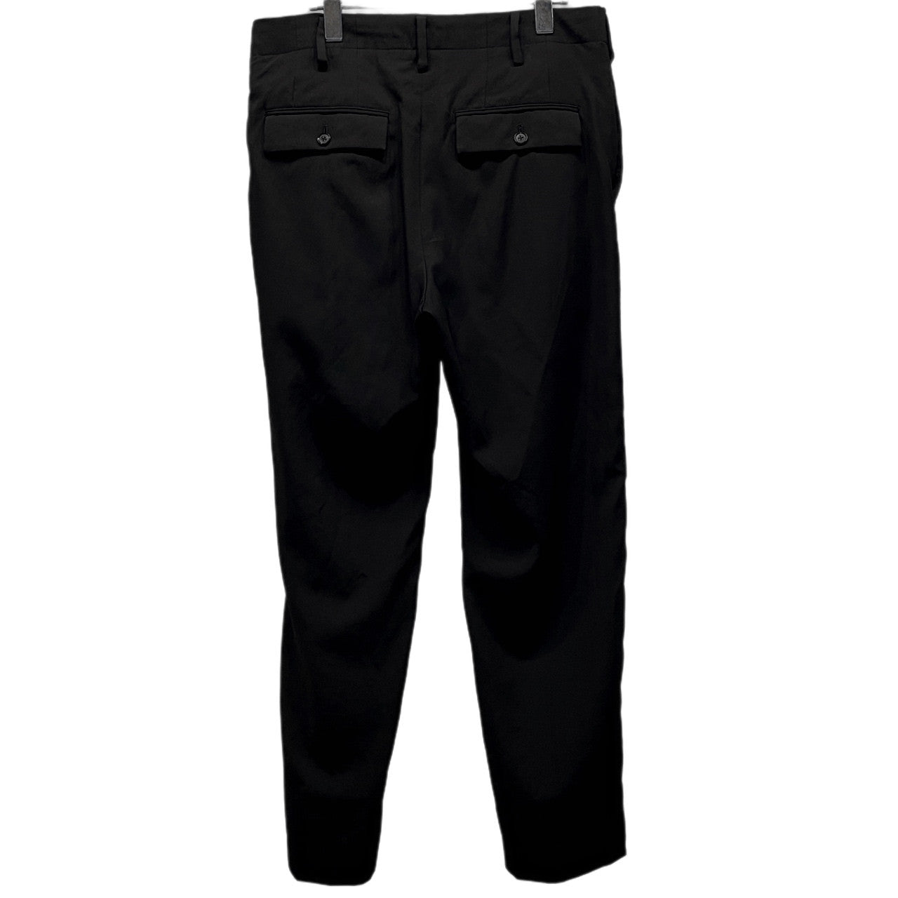 Yohji Yamamoto Pour Homme ウールギャバジン脇テープノータックテーパードパンツ サイドライン 側章 Archive 00s ボトムス ヨウジヤマモトプールオム メンズ