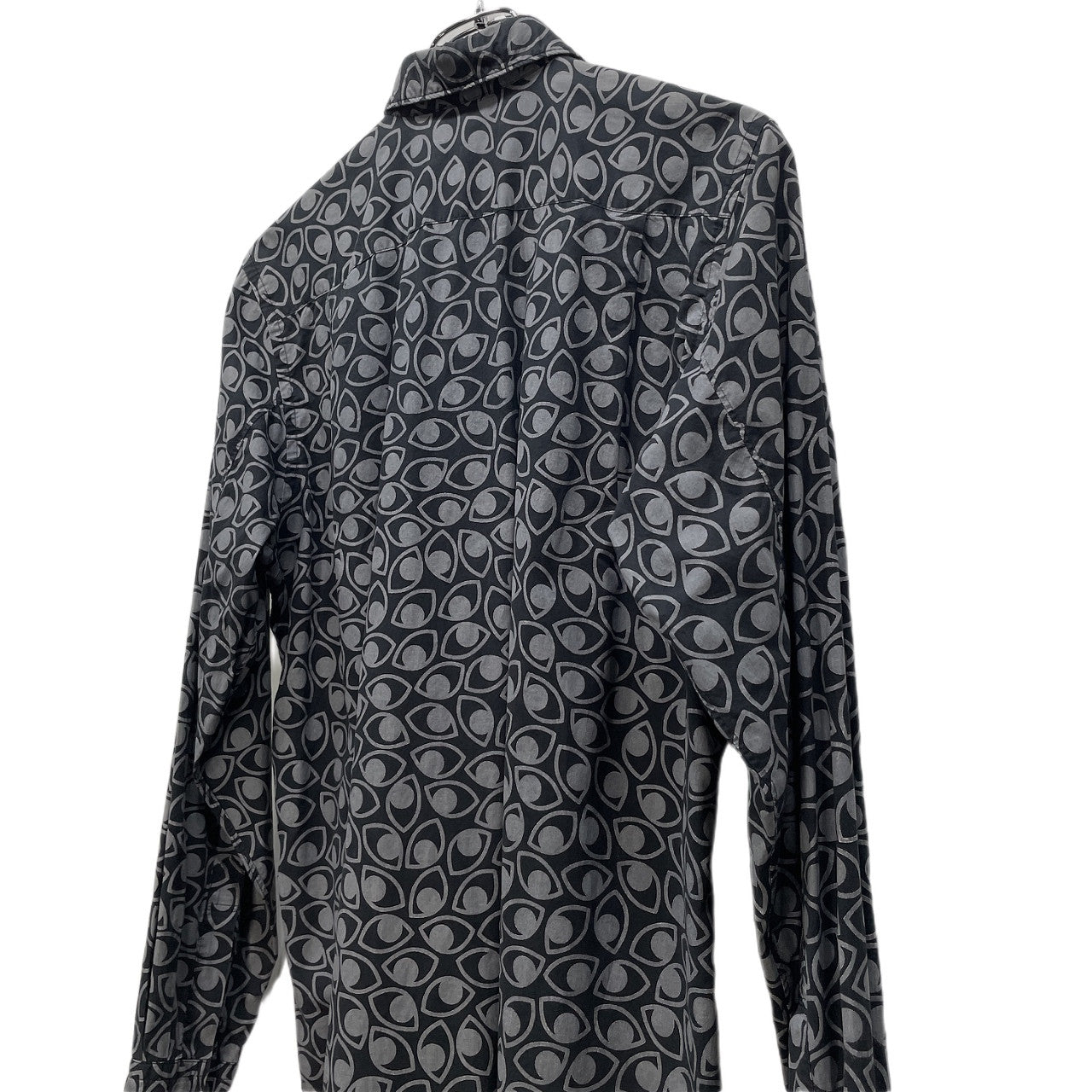 JAN COMME des GARCONS コットンブロードアイプリントレギュラーカラーシャツ ブラウス トップス Archive 目 総柄 ヤン コムデギャルソン メンズ レディース ユニセックス