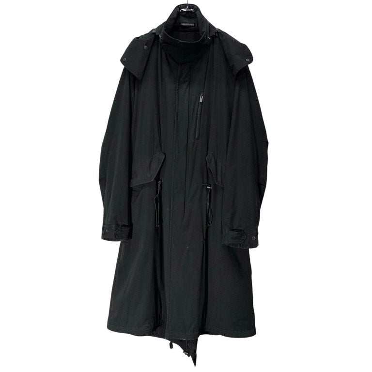 Yohji Yamamoto Pour Homme 20AW Thinsulate Left Piping Pocket Mods Coat I-左胸片玉P付モッズコート ポリエステルタイプライターシンサレートモッズコート ジャケット ブルゾン HR-C10-901 定価151,800円 ヨウジヤマモト