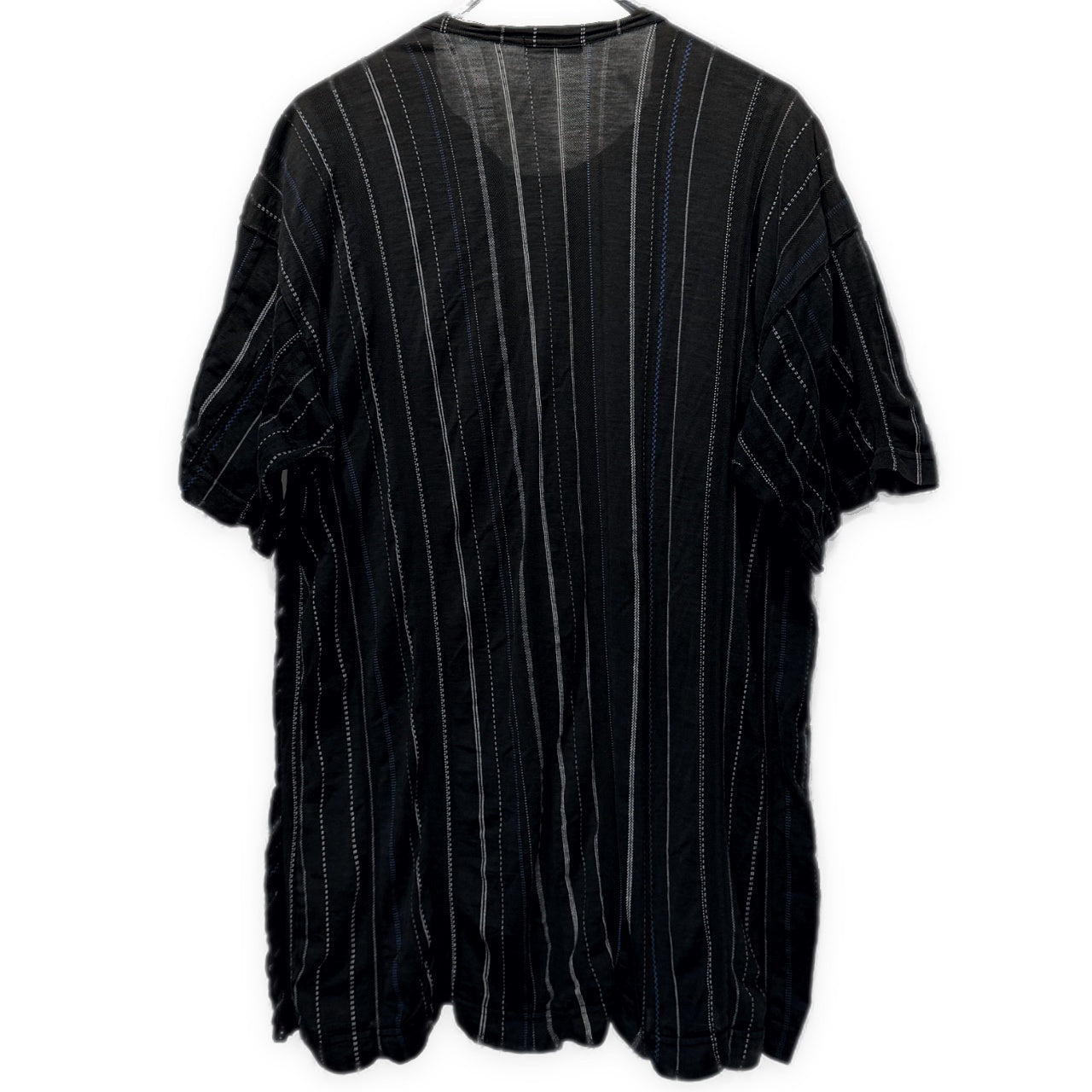 COMME des GARCONS HOMME 割り縫いフリルデザインストライプクルーネックTシャツ カットソー Archive 90s Tee T-shirt トップス 半袖 コムデギャルソンオム メンズ