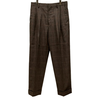 AURALEE 21AW BLUEFACED WOOL CHECK WIDE SLACKS ウールチェックワイドスラックス パンツ トラウザーズ ボトムス 定価38,500円 A21AP02CB オーラリー メンズ