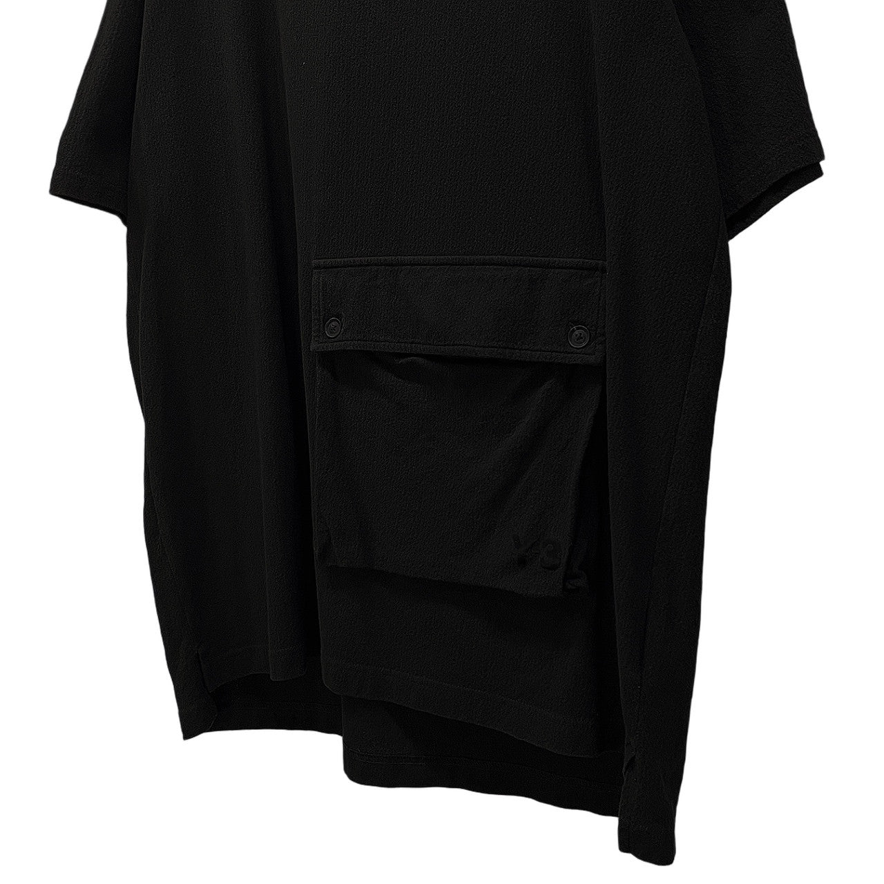 Y-3 24SS CREPE JERSEY SHORT SLEEVE POCKET TEE クレープジャージーポケットドッキングカットソー Tシャツ Tee T-shirt 半袖 トップス 定価28,050円 ワイスリー ヨウジヤマモト アディダス メンズ レディース ユニセックス