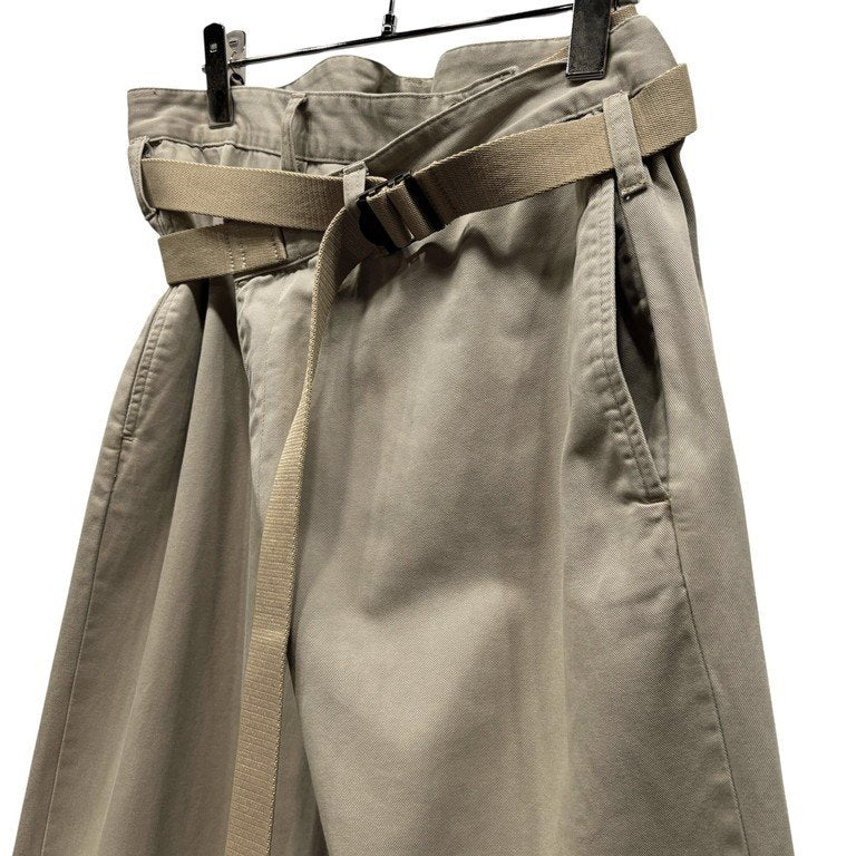 MAISON EUREKA VINTAGE REWORK CHINOS ヴィンテージチノ再構築ベルテッドラップワイドパンツ リメイク ボトムス ベルト メゾンエウレカ メンズ レディース ユニセックス
