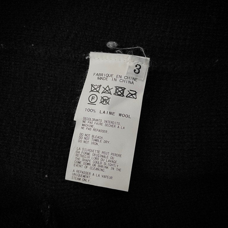 Yohji Yamamoto Pour Homme 18AW ホワイトステッチボタンホール3Bニットテーラードジャケット カーディガン トップス アウター HV-K95-199 ヨウジヤマモトプールオム メンズ