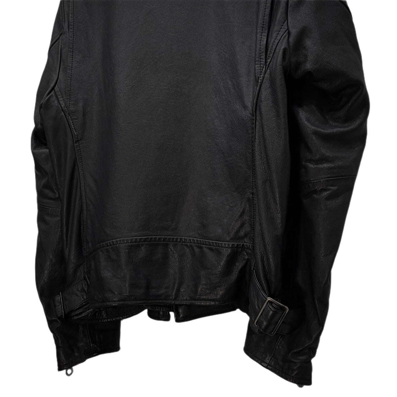 Yohji Yamamoto Pour Homme 10AW 襟ボアホースレザージャケット ライダース ririジップ ファー ブルゾン コート アウター Archive THE MEN 4.1 2010 TOKYO ヨウジヤマモトプールオム メンズ