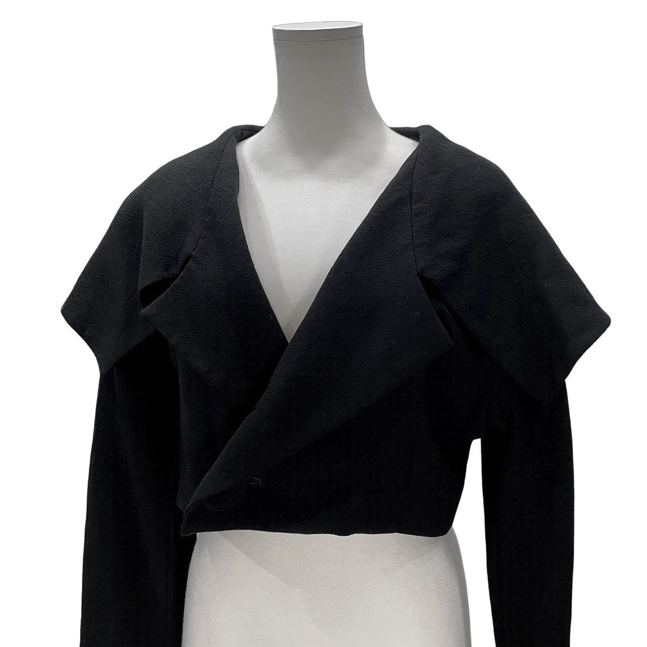 LIMI feu ケープカラーウールショートジャケット ブルゾン コート アウター Yohji Yamamoto リミフゥ ヨウジヤマモト レディース