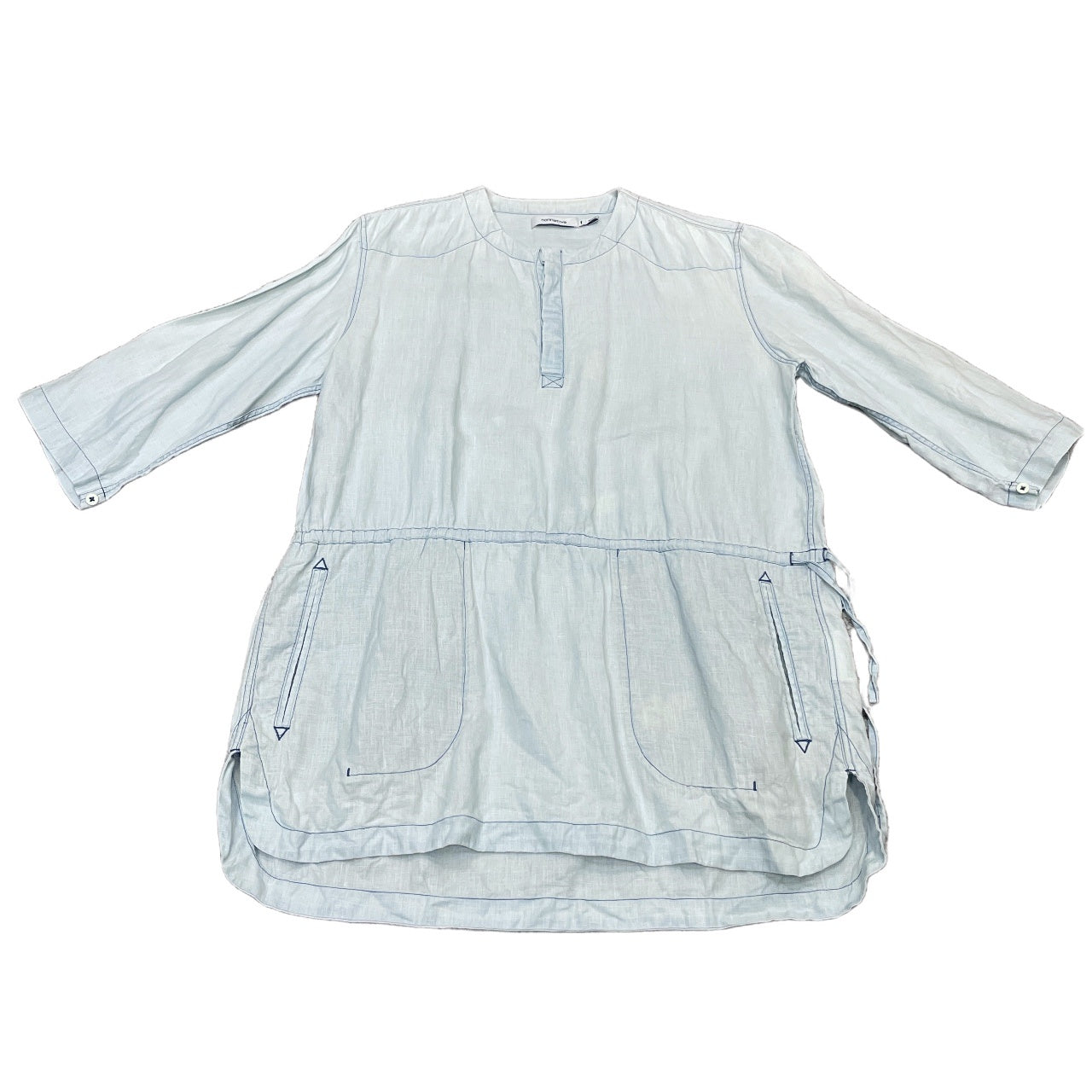 nonnative 16SS リネンバンドカラープルオーバーロングシャツ ブラウス トップス ノンネイティブ メンズ