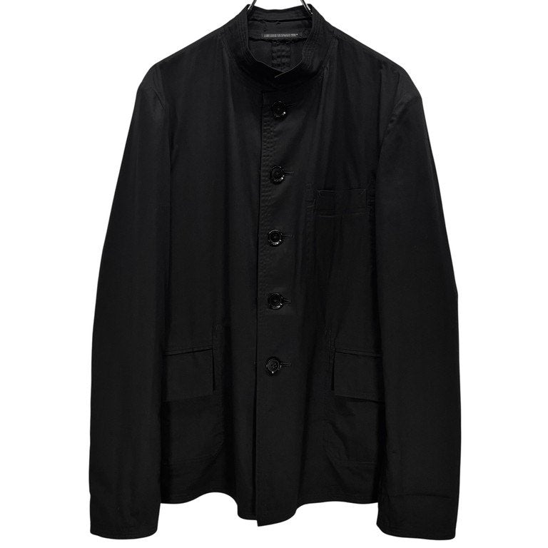 Yohji Yamamoto Pour Homme 01AW コットンギャバジンリバーシブル5Bマオカラージャケット ギャングスター期 Archive スタンドカラー テーラード ブルゾン コート アウター ヨウジヤマモトプールオム メンズ