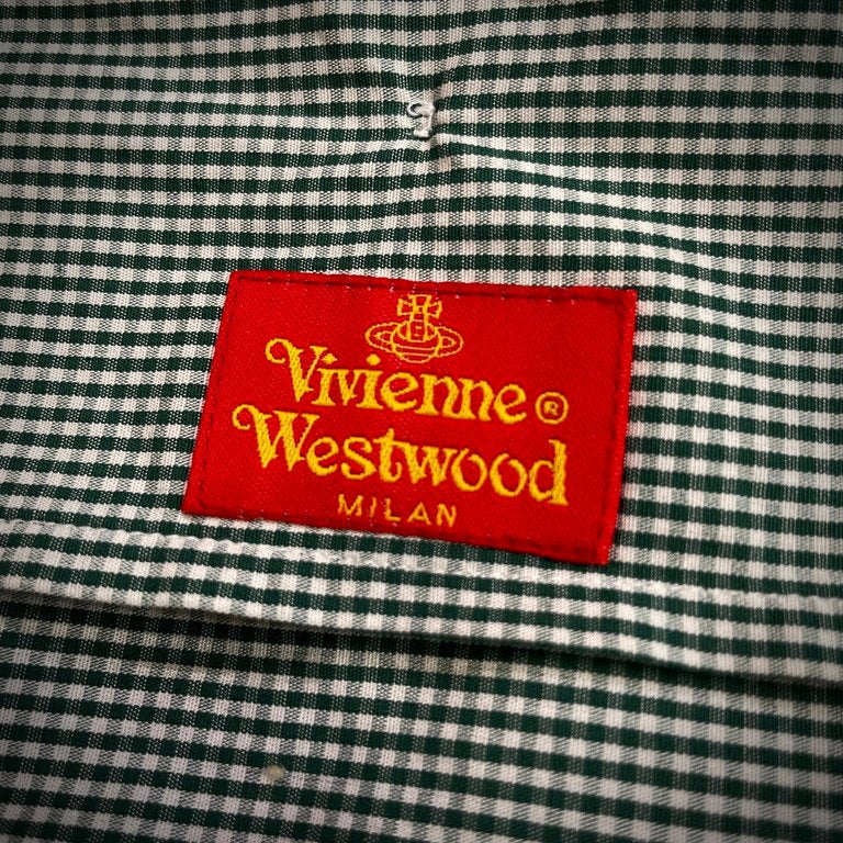 Vivienne Westwood MILAN セーラーカラーギンガムチェックシャツ Archive 90s ブラウス トップス 半袖 S/S