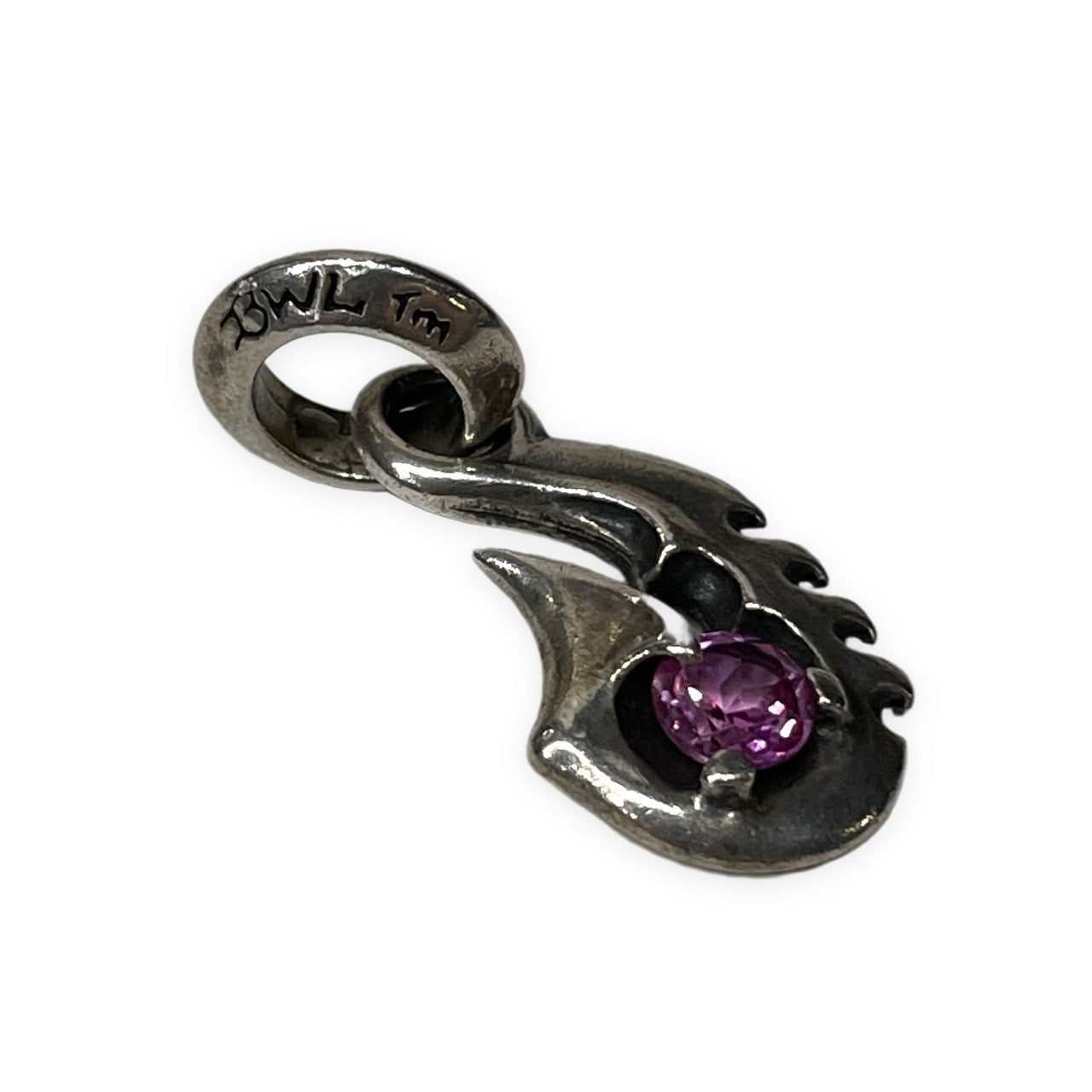 BILL WALL LEATHER Fish Hook with Stone C335 フィッシュフックストーントップ ネックレス ペンダント チャーム アクセサリー 服飾雑貨 小物 定価60,500円 ビルウォールレザー BWL メンズ レディース ユニセックス