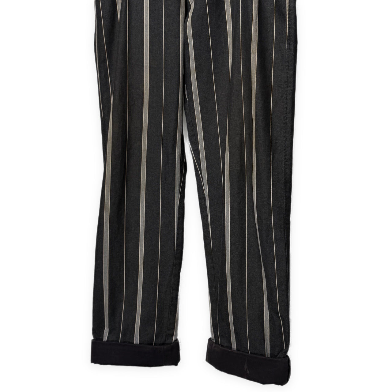 ISSEY MIYAKE MEN 02AW コットンツイルストライプパンツ トラウザーズ スラックス ボトムス Archive 00s イッセイミヤケメン メンズ