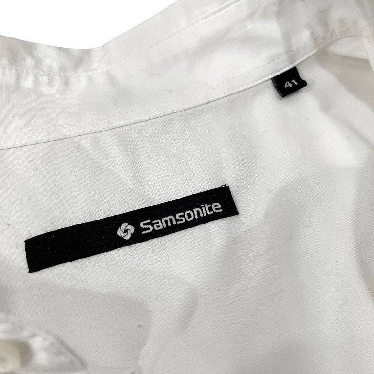 Samsonite by Neil Barrett コットンブロードボックスシルエットシャツ 半袖 Archive 00s トップス サムソナイト ニールバレット メンズ
