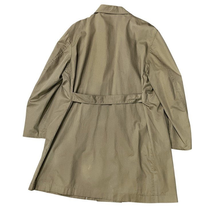 Y's for men コットンギャバジンダブルブレストバックベルトハーフコート ロングジャケット Archive 90s ブルゾン アウター Yohji Yamamoto Pour Homme ワイズフォーメン ヨウジヤマモトプールオム メンズ