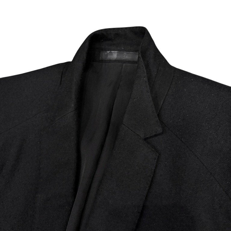 JULIUS 13AW シュリンクウール&メルトン1Bナローラペルテーラードジャケット crack; ブルゾン コート アウター ユリウス メンズ