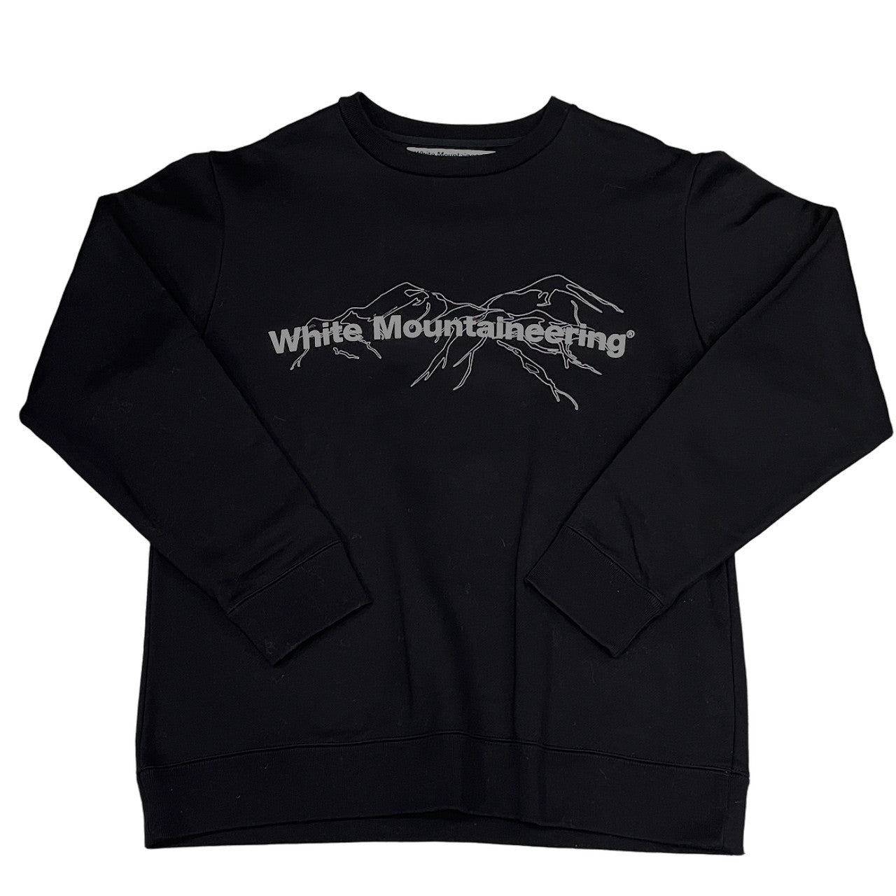 White Mountaineering 20AW Logo printed sweat shirt ロゴプリントシルケット加工スウェットシャツ 定価20,900円 ホワイトマウンテニアリング メンズ