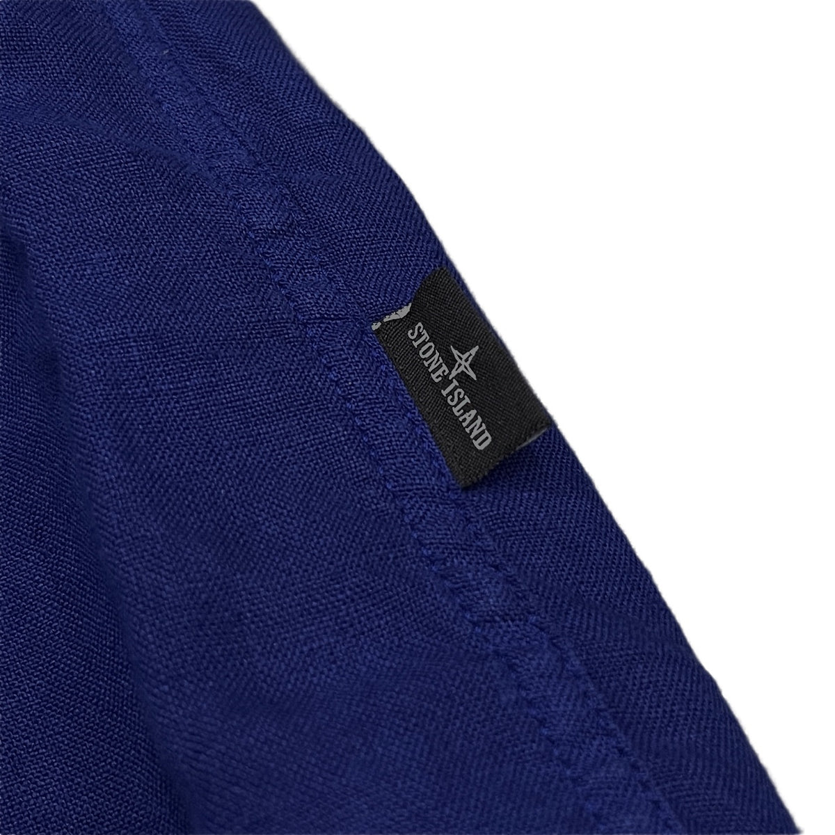 STONE ISLAND 16SS ロゴ刺繍レギュラーカラーリネンシャツ ブラウス トップス ストーンアイランド メンズ