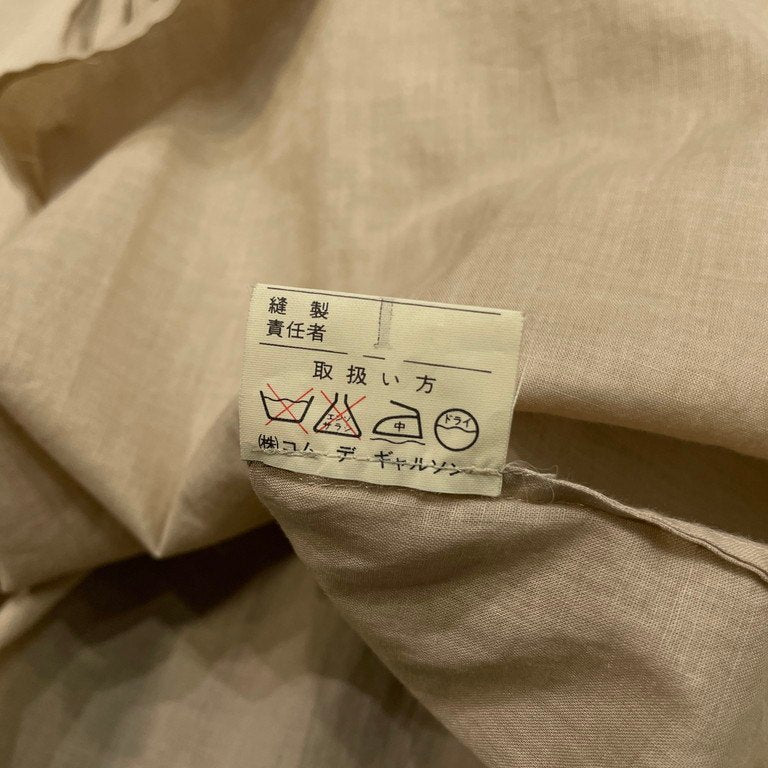 COMME des GARCONS リネンギャザープルオーバースモックワンピース シャツ ブラウス チュニック Archive 70s 初期 トップス コムデギャルソン レディース