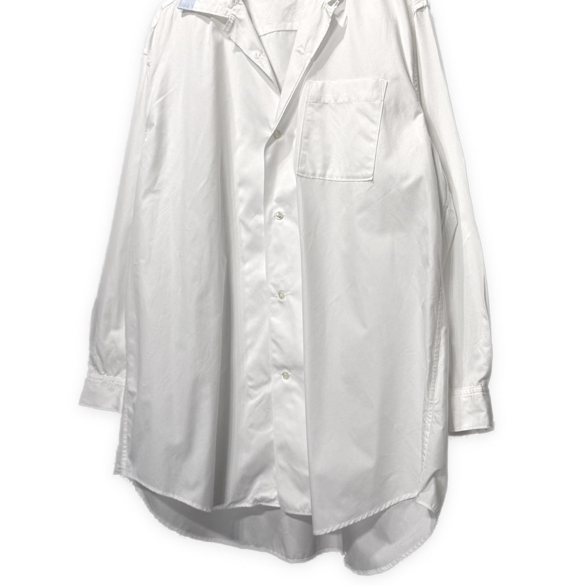 Y's for men コットンブロード襟切り替えオーバーサイズオープンカラーシャツ 開襟 ブラウス トップス Archive 90s Yohji Yamamoto Pour Homme ヨウジヤマモトプールオム ワイズフォーメン メンズ