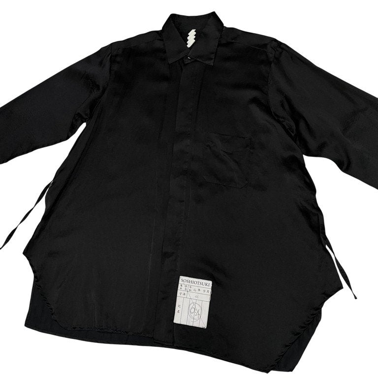 SOSHIOTSUKI KIMONO BREASTED SHIRTS コットンシルクサテンキモノブレステッドシャツ ブラウス トップス ソウシオオツキ メンズ