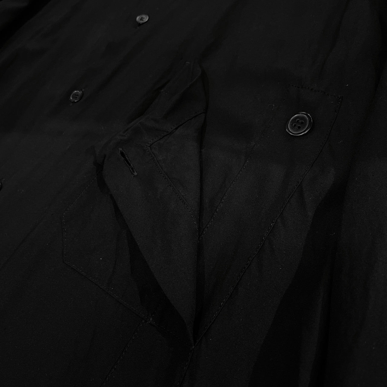 Y's 21SS BROADCLOTH TA-PONCHO BLOUSE レーヨンブロードクロススクエアカットサイドボタンポンチョブラウス シャツ トップス マント Yohji Yamamoto Femme ワイズ ヨウジヤマモト レディース