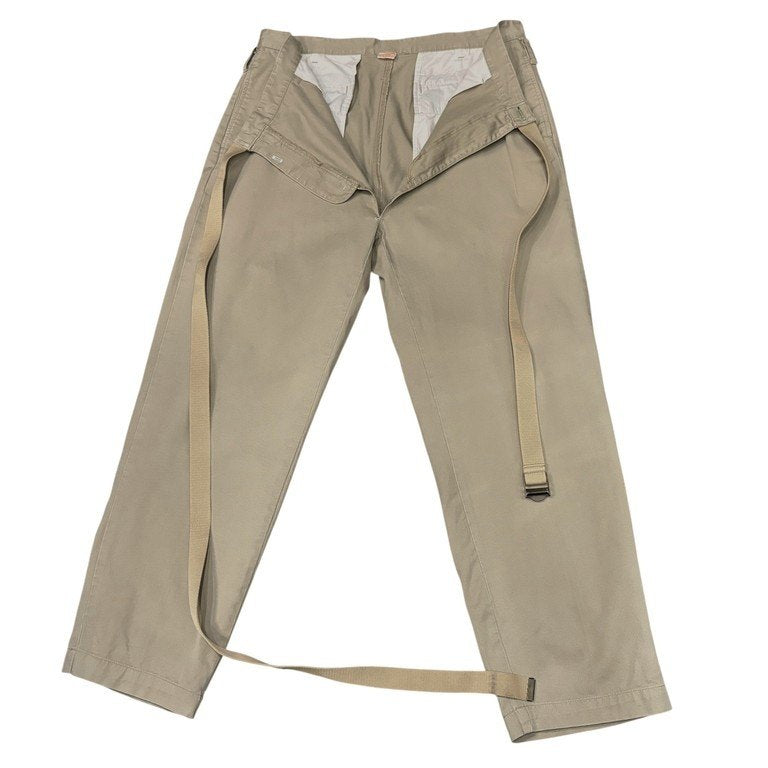MAISON EUREKA VINTAGE REWORK CHINOS ヴィンテージチノ再構築ベルテッドラップワイドパンツ リメイク ボトムス ベルト メゾンエウレカ メンズ レディース ユニセックス