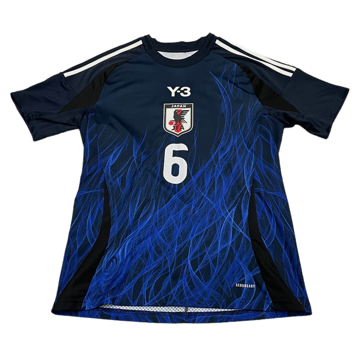 Y-3 JFA ユニフォームシャツ サッカー日本代表 レプリカ Tシャツ カットソー ロゴ 6 ENDO 遠藤 IU0964 Yohji Yamamoto adidas ワイスリー ヨウジヤマモト アディダス メンズ レディース ユニセックス