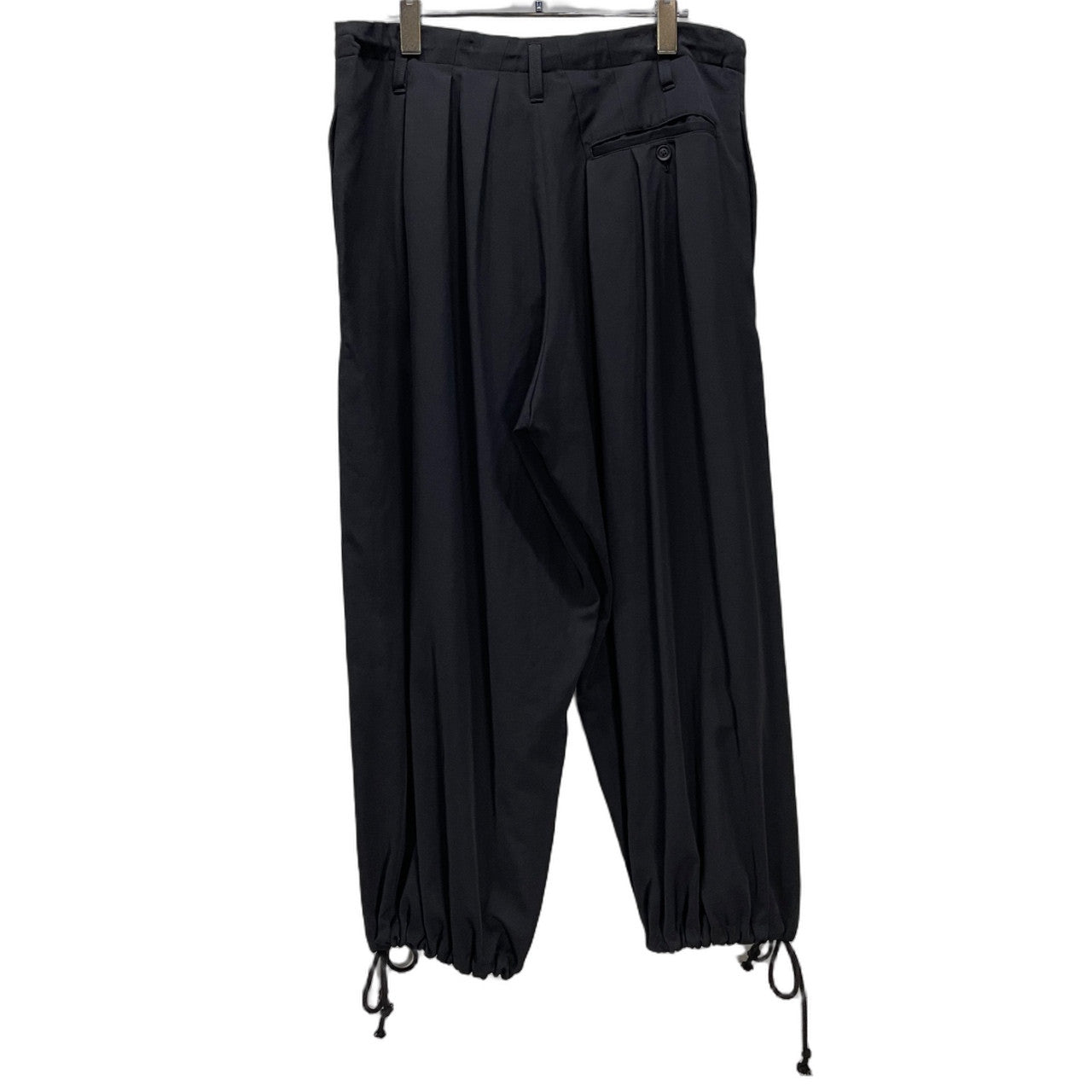 Yohji Yamamoto Pour Homme 25AW WOOL GABARDINE THIN BALLOON PANTS ウールギャバジンバルーンパンツ HL-P06-100 ボトムス 定番 定価82,500円 ヨウジヤマモトプールオム メンズ