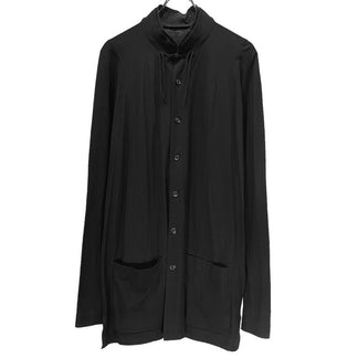 Yohji Yamamoto Pour Homme 20SS 天竺チャイナボタンダブルカラーシャツジャケット ブラウス カーディガン ブルゾン HN-B67-036