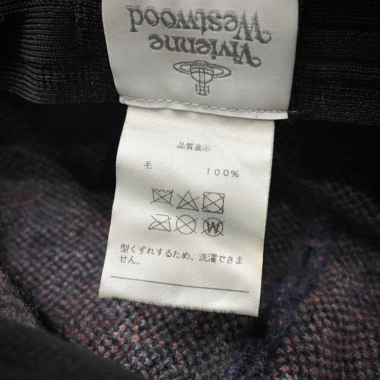 Vivienne Westwood オーブロゴ総柄ニットキャップ ベレー 帽子 ハット 小物 ヴィヴィアンウエストウッド レディース メンズ ユニセックス