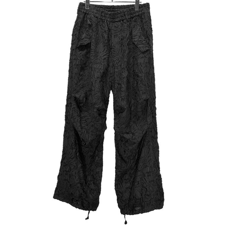 TAAKK 21SS CUT JACQUARD PARACHUTE PANTS フラワーカットジャカードイージーパラシュートパンツ ドローストリング ミリタリー アーミー TA24SS-PT107 定価55,000円