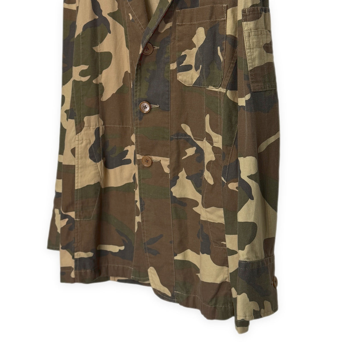 Y's for men シガレットポケット迷彩3Bテーラードジャケット シガーポケット ユーティリティポケット カモフラージュ柄 ブルゾン コート アウター Archive Yohji Yamamoto Pour Homme ワイズフォーメン ヨウジヤマモト メンズ