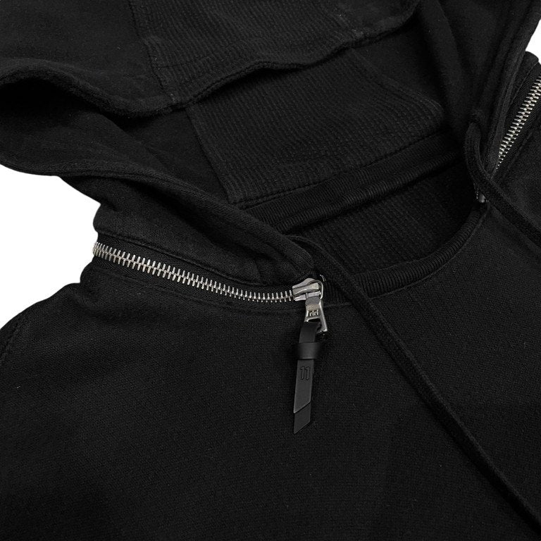 11 by Boris Bidjan Saberi ジップフードプルオーバーサムホールフーディ フーデッドパーカー フード トップス アウター 脱着 取り外し可能 BBS イレブン バイ ボリスビジャンサベリ メンズ